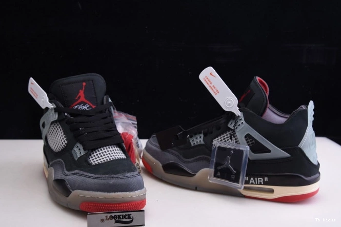Rep TBK 4 x White Jordan Air Off CV9388-001 Bred Retro 0728